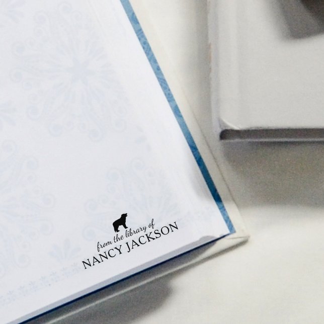 Minimalistisk Gräns-kollie Hund, från Bibliotek Stämpel (Skapare uppladdad)