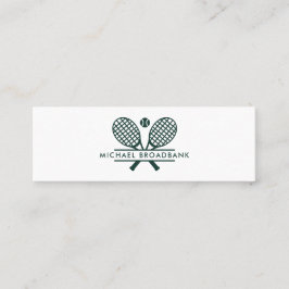 Minimalistisk Gräsmatta Tennis Professionell Sport Mini Visitkort