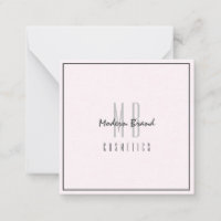 Minimalistisk Grått Rosa Chic Business Tack