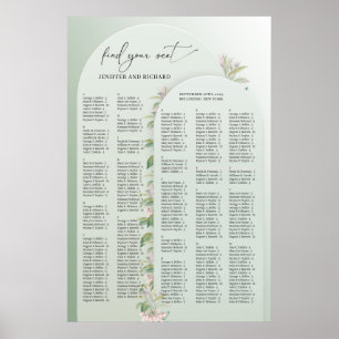 Minimalistisk grey arch vår alfabetisk poster