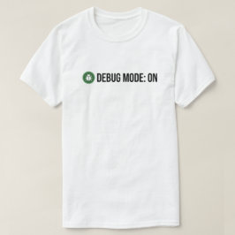 Minimalistisk Grön Bug Debug-läge PÅ Kodningshumor T Shirt