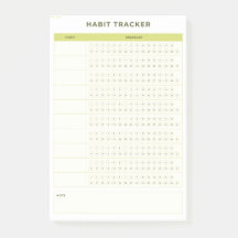 Minimalistisk grön daglig checklista planerare des