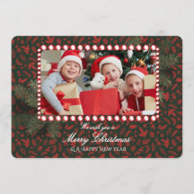 Minimalistisk grön guld God Jul handstil 