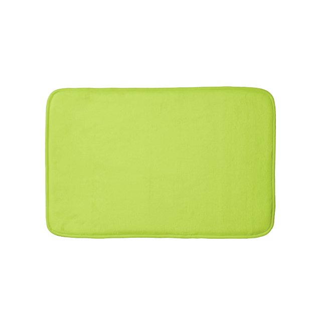 Minimalistisk grön, solid elegant, modern chic badrumsmatta (Framsidan)