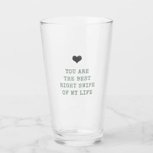 Minimalistisk Grönt Alla hjärtans glas