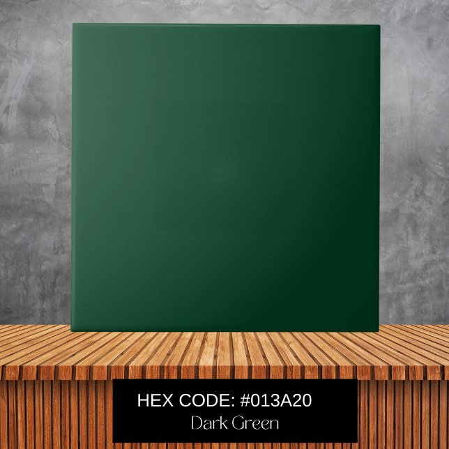Minimalistisk Grönt av skog, fast Färg Kakelplatta (Skapare uppladdad)
