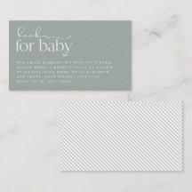 Minimalistisk Grönt - babyvisningsprogram för Bok-