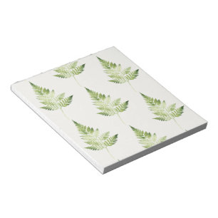 Minimalistisk Grönt Fern Botanical Illustration Anteckningsblock