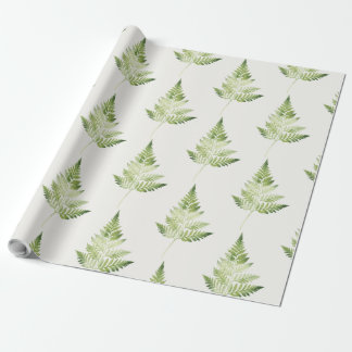 Minimalistisk Grönt Fern Botanical Illustration Presentpapper