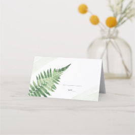 Minimalistisk Grönt Fern Placeringskort