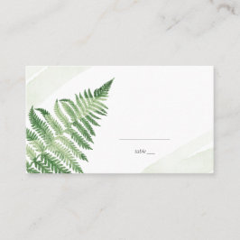 Minimalistisk Grönt Fern Placeringskort