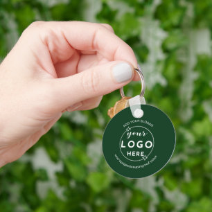 Minimalistisk Grönt för Business Professionell Log Nyckelring