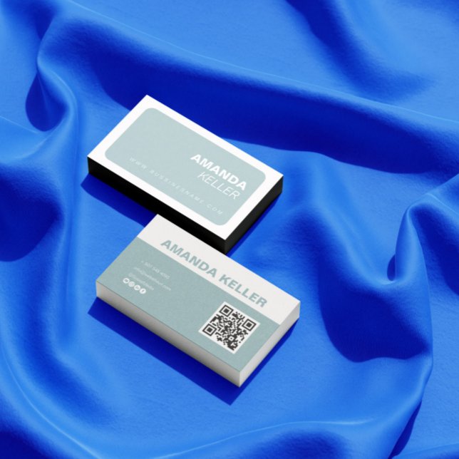 Minimalistisk Grönt för enkel Elegant Visitkort (Skapare uppladdad)