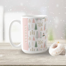 Minimalistisk Grönt för Julgranar och Rosa
