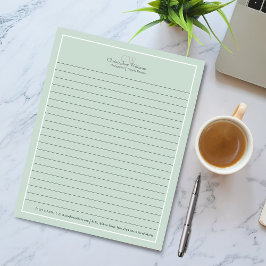 Minimalistisk Grönt för professionell Anteckningsblock