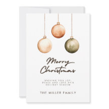 Minimalistisk Grönt Naturliga prydnadsföremål Jul