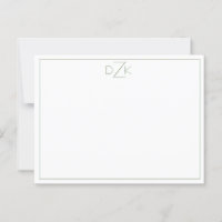 Minimalistisk grönt och vit sofistikerad trim-lapp