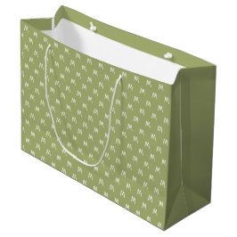 Minimalistisk Grönt och vitt monogram