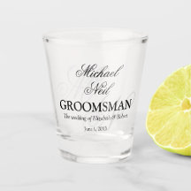 Minimalistisk Groomsman Gift med monogrammad Elega