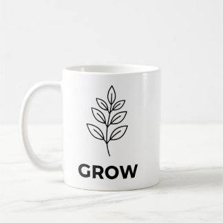 Minimalistisk "grow"-inspiration kaffemugg