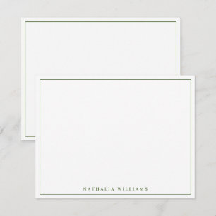 Minimalistisk grundläggande anpassning av Moss Grö Anteckningskort