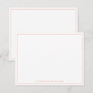 Minimalistisk grundläggande anpassning av Orangen Anteckningskort