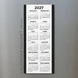 Minimalistisk Grundläggande Magnetisk Kalender för