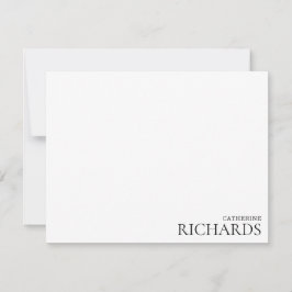 Minimalistisk grundläggande typografi anteckningskort