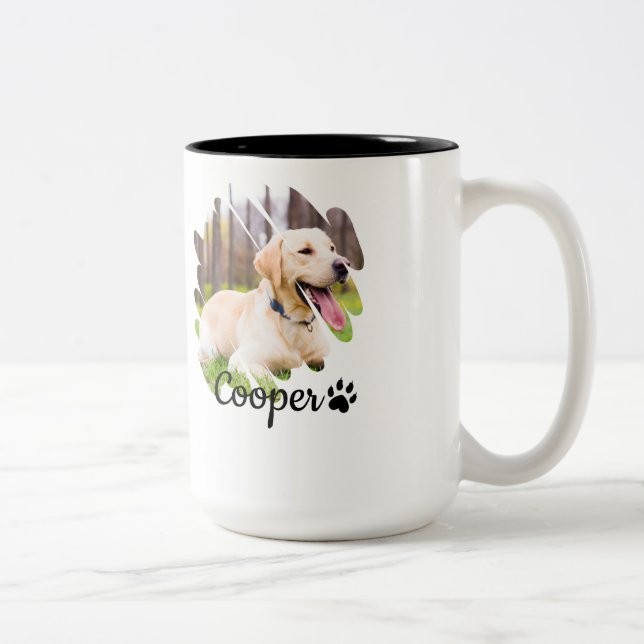 Minimalistisk Grunge-kaffemugg – Modernt coolt des Två-Tonad Mugg (Höger)