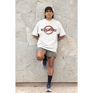 Minimalistisk Grunge Ur Drift Grafisk T-shirt |