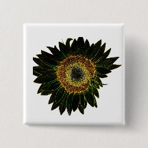 Minimalistisk gul neon solfjäderblomma konst