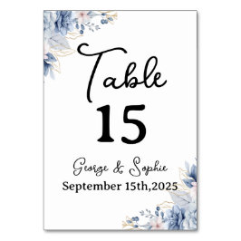 Minimalistisk Guld Bordskort för Evenemang