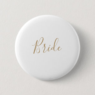 Minimalistisk Guld Bride-Möhippa Knapp