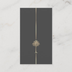 Minimalistisk Guld Handflatan Träd Visitkort