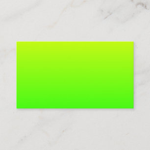 Minimalistisk gulgrön gradient visitkort