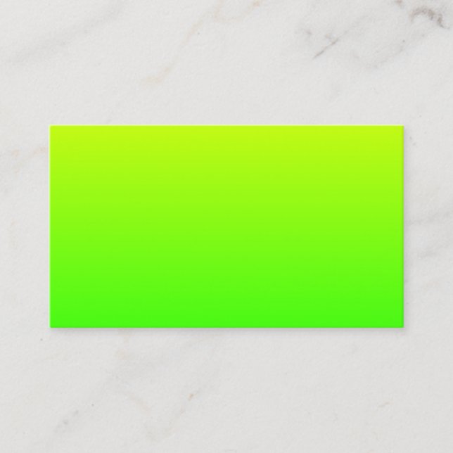 Minimalistisk gulgrön gradient visitkort (Framsida)