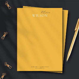 Minimalistisk Gult av skripttypsmodell Anteckningskort