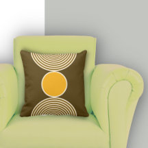 Minimalistisk Gult Circle Mönster