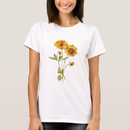 Minimalistisk gult t shirt