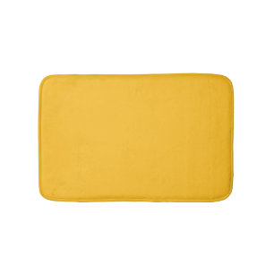 Minimalistisk gyllene gult solid vanlig modern chi badrumsmatta