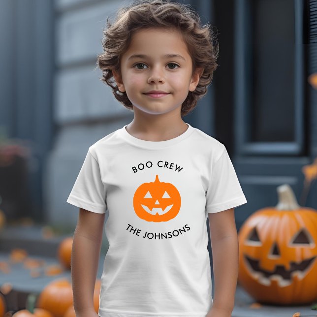 Minimalistisk Halloween Boo-besättning - Personlig T Shirt (Skapare uppladdad)