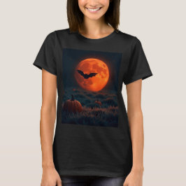Minimalistisk Halloween Fladdermus Tapet 🌙 T Shirt