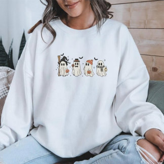 Minimalistisk Halloween Ghost Squad | Söt Skräck  T Shirt