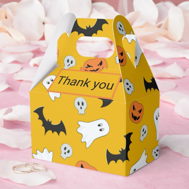 Minimalistisk halloween helgdag presentaskar (Bröllop)