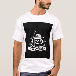 Minimalistisk Halloween-kalle Tefattemärke Graf T Shirt