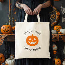 Minimalistisk Halloween – Personligt familjenamn
