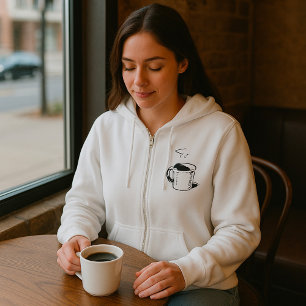 Minimalistisk hand plockade-Mugg-kaffeskalk T Shirt
