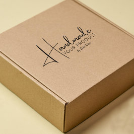 Minimalistisk, handgjord produkt, liten företagsst stämpel
