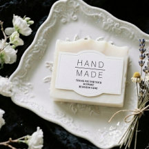 Minimalistisk Handgjord Stöd Gummistämpel TMF26