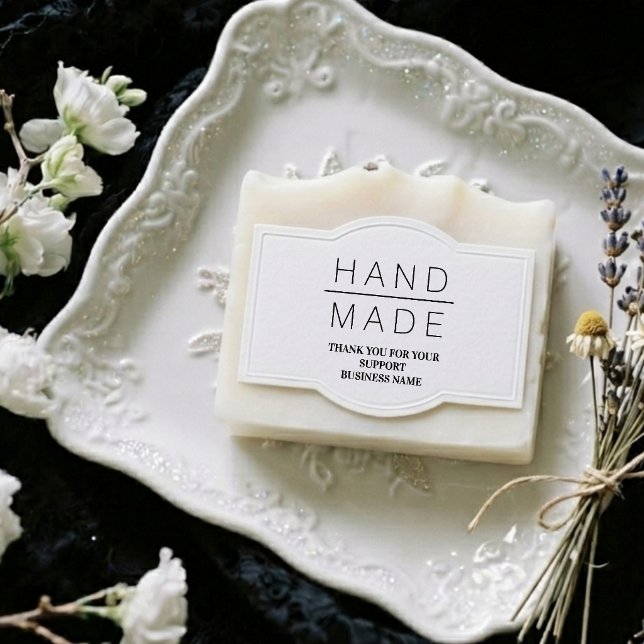 Minimalistisk Handgjord Stöd Gummistämpel TMF26 Stämpel (Minimalist Handmade Business Support Quote Typography Personalized Rubber Stamp.)